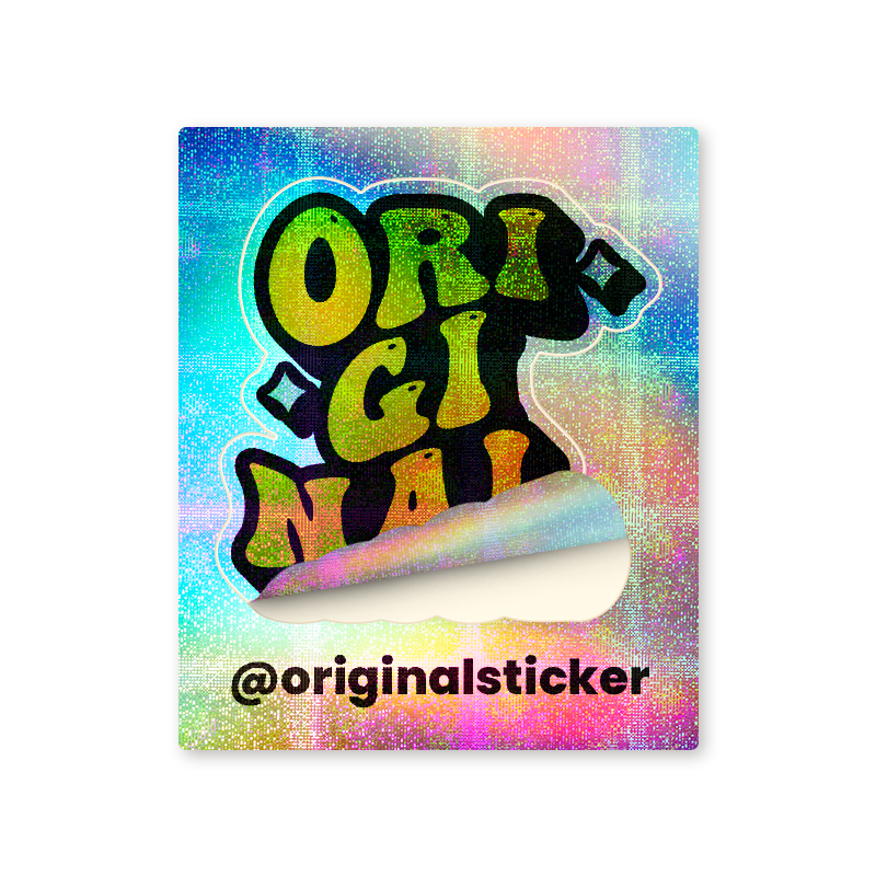 Sticker Personalizado Meio Corte Poliéster NeoFlake