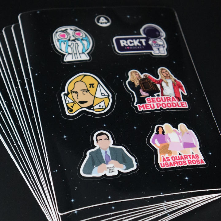 Cartela Holográfico Personalizada A5