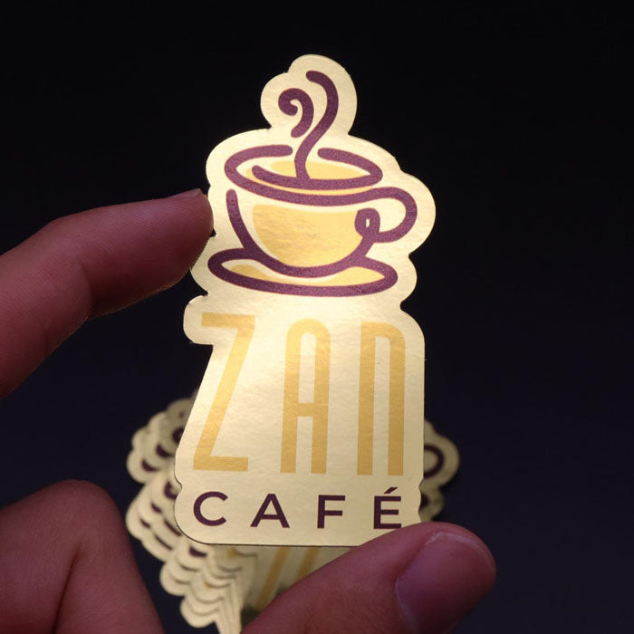 Sticker Personalizado Total Poliéster Dourado