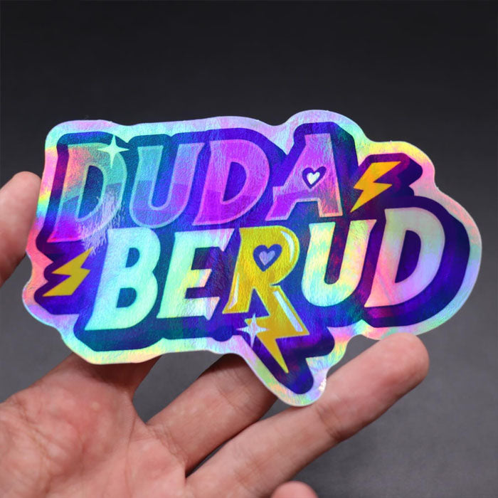 Sticker Personalizado Total Poliéster Holográfico