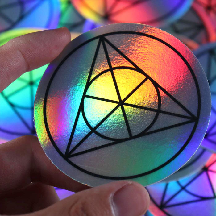 Sticker Personalizado Total Poliéster Holográfico