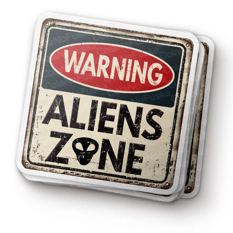 Warning Aliens Zone